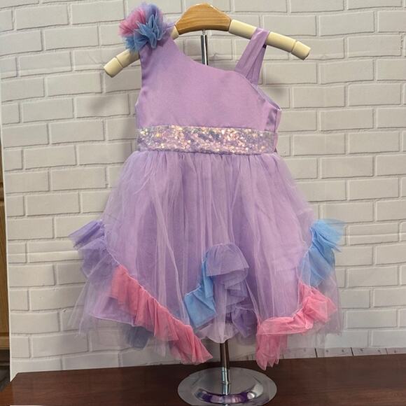 Nihao Other - Elegant Princess Purple Party Dress 90 US 18-24 Months Tulle Bow Sequin Dress